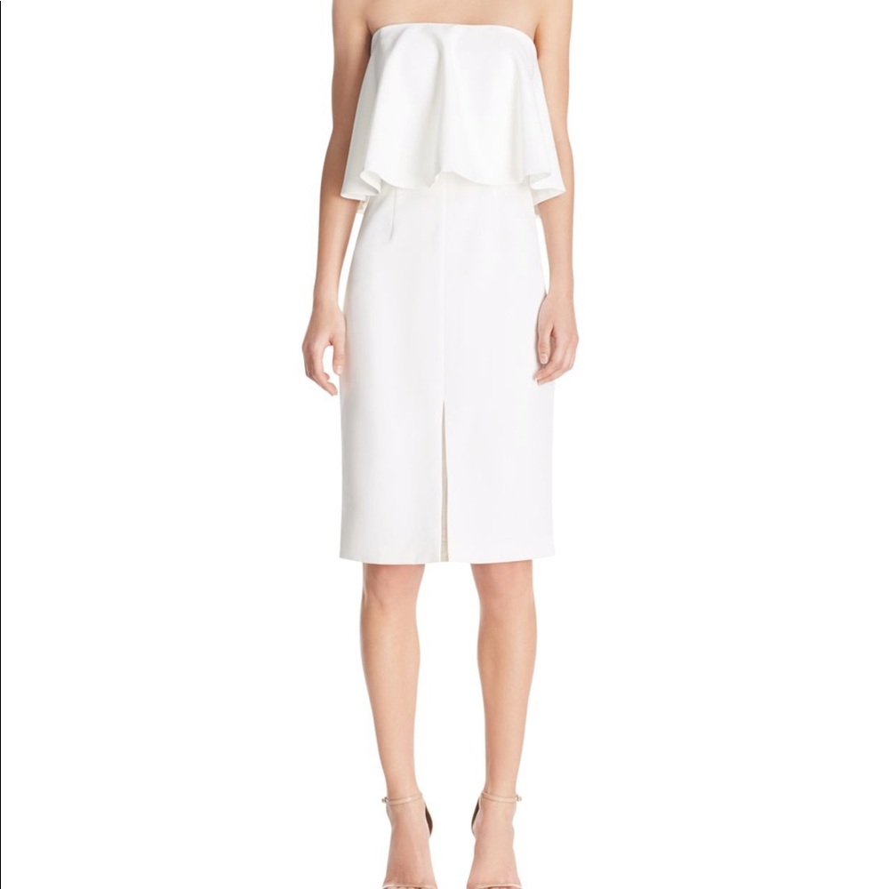 Strapless ruffle dress size S